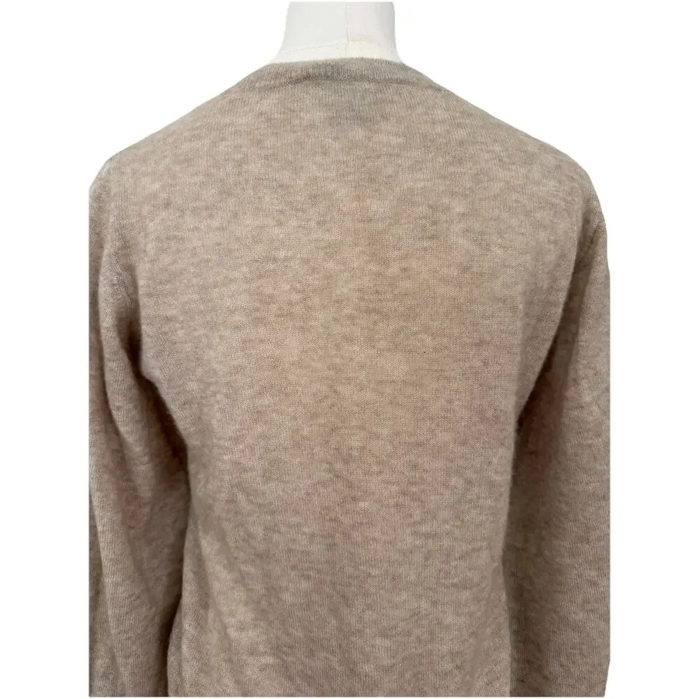 Autumn Cashmere Puff 3/4 Sleeve Crew Sweater Size XS